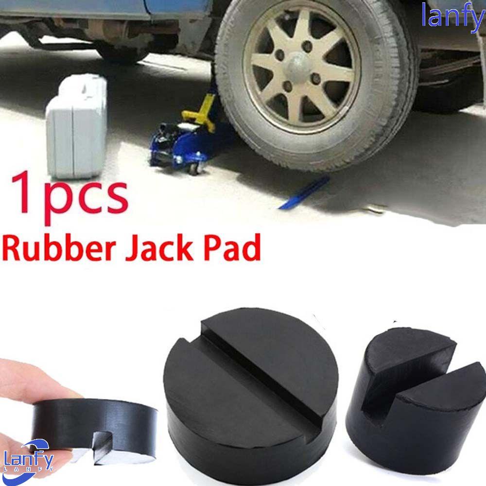 Lanfy Black Rubber Pads Lifting Vehicle Stand Matras Lantai Adaptor Alat Perbaikan Mobil