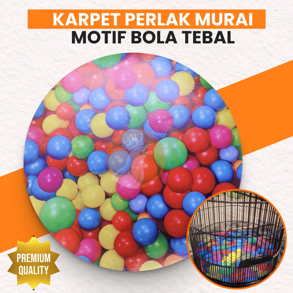 JUAL KARPET BOLA BURUNG MURAI KACER KENARI ALAS DASAR KANDANG PERLAK SANGKAR BULAT