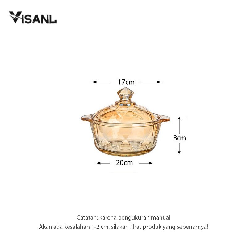 Pot Panci Kaca Desain Transparan ​ / Panci Kaca Tahan Panas Jatuhkah Stewing Soup Pot Transparan