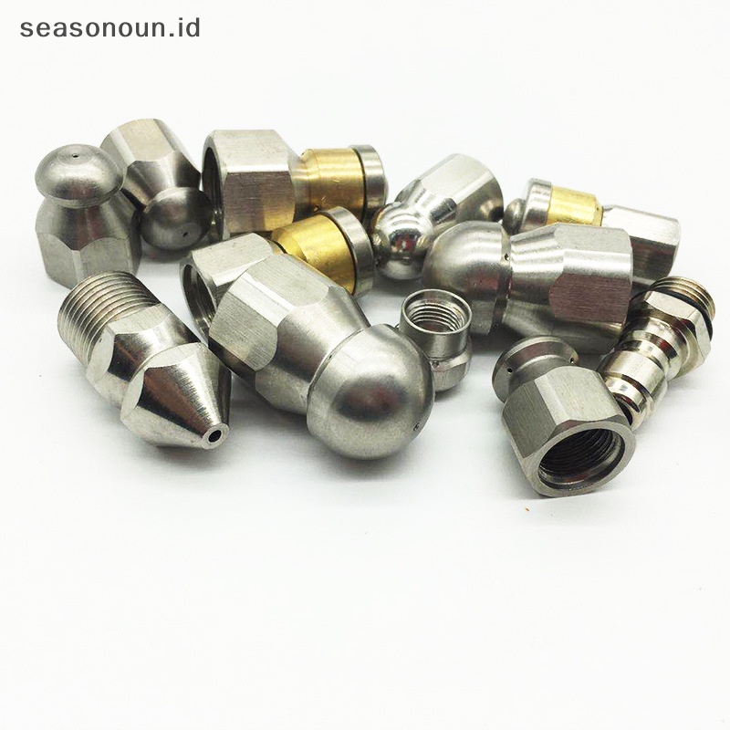 Seasonoun High Pressure Pipe Dredging Cleaning Nozzle Washer Selokan 6jet Nozzle.