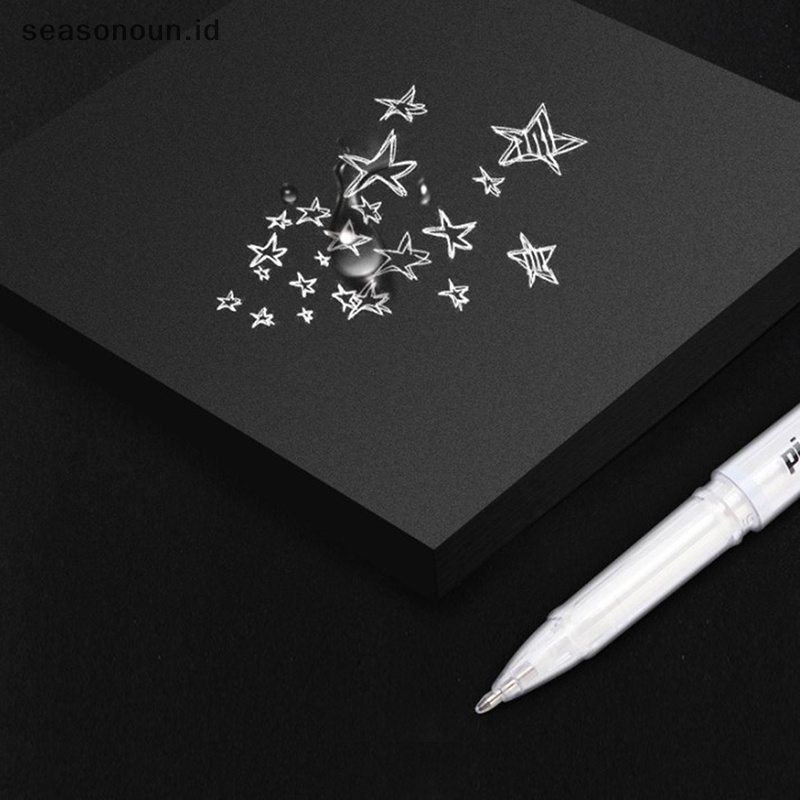 Seasonoun DIY Logam Tahan Air Permanen Cat Spidol Emas Putih Perak 1.0mm Resin Cetakan Pen Art paing Perlengkapan.