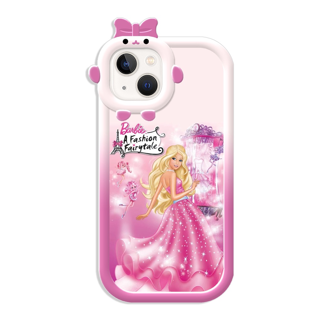 IPHONE Casing Ponsel Desain Lensa Monster Kecil Untuk Iphone14 13 12 11 Pro Max Xr Xs7 8 6 14 Plus Sarung Bantal Udara barbie Mewah