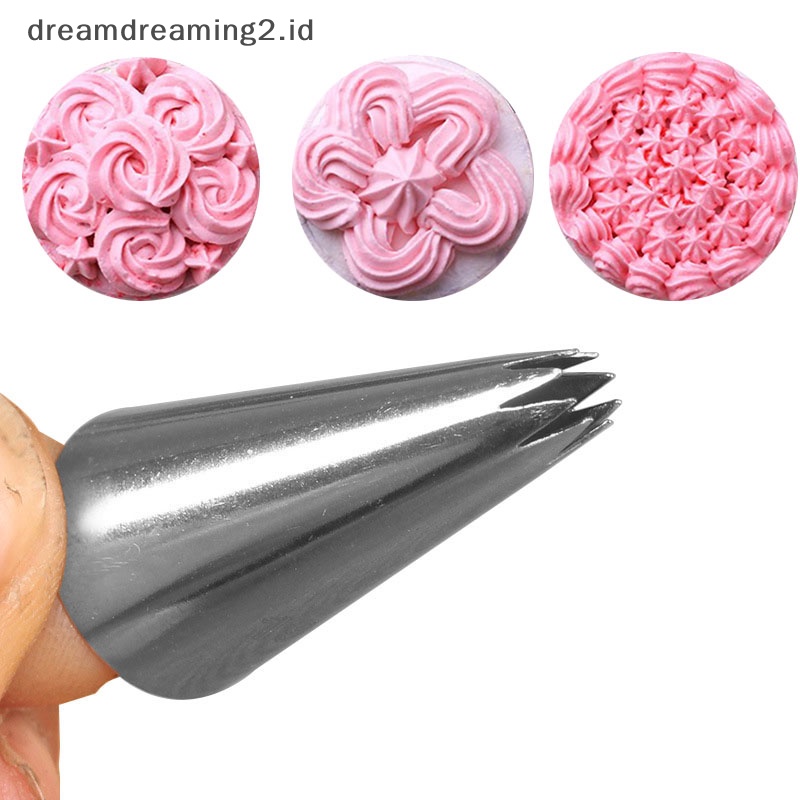 (drea) 19# Piping Nozzle Kecil Cupcake Pastry Nozel Kue Decorag Tips Alat Panggang//