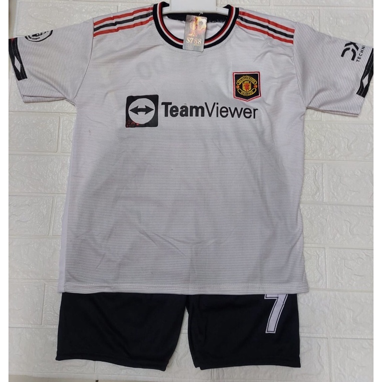 AKLEY_STORE Baju bola anak anak ronaldo putih