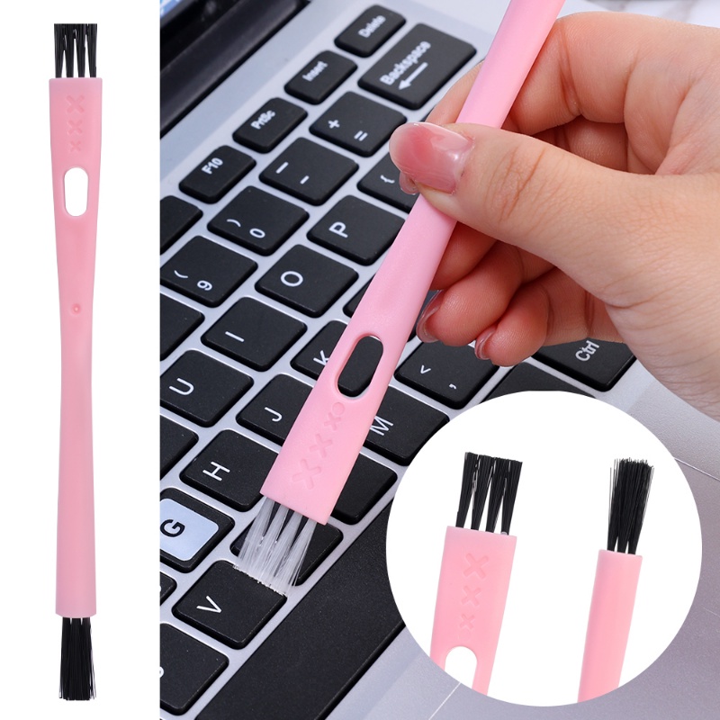 Sikat Pembersih Celah Keyboard Komputer Multifungsi/Portable Double Head Mini Headphone Slot Dust Proof Brush