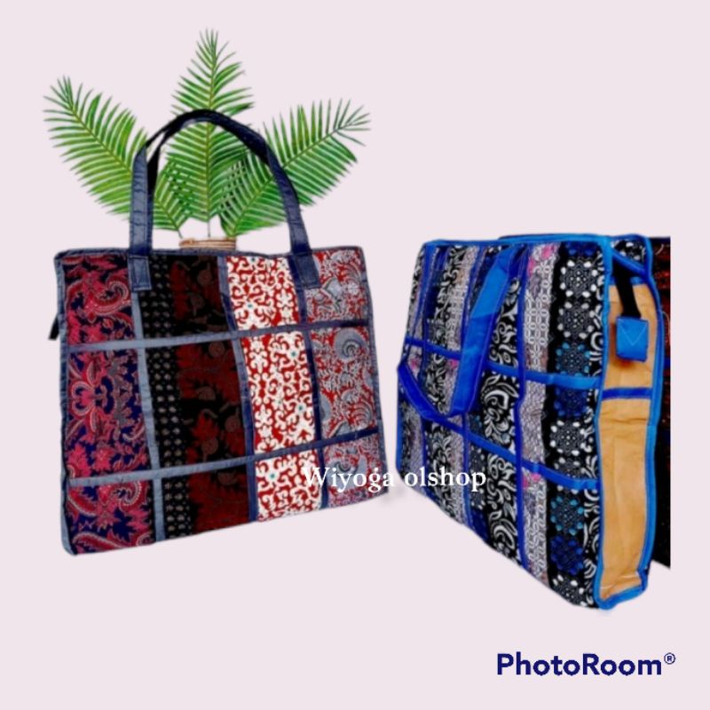 AD36 tas laundry / tas pakaian / tas kain batik perca / tas laundry jumbo batik