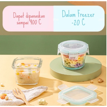 Wadah Tempat Mpasi Kaca Wadah Mpasi Kaca Penyimpanan Mpasi Glass Baby Food Container Penyimpanan Mpasi Bayi / Wadah Mpasi Bayi / Baby Food Container