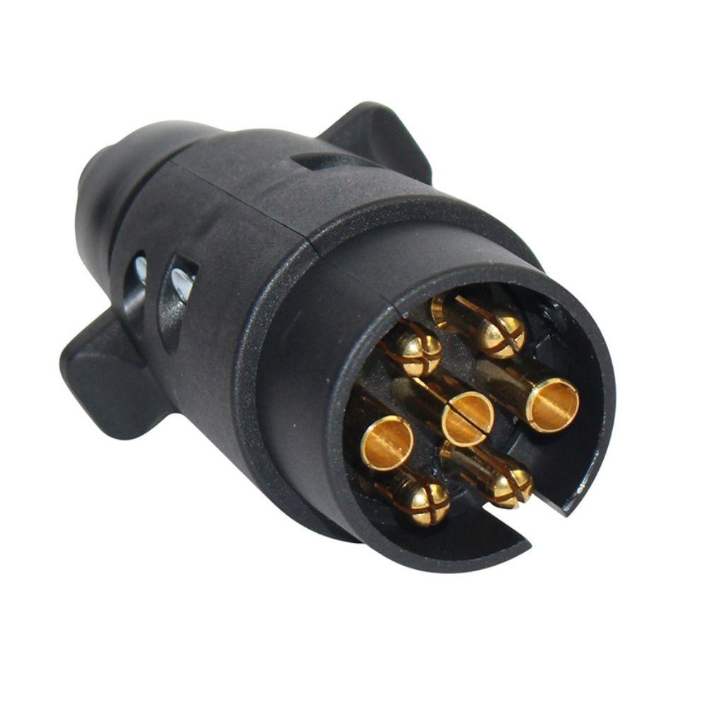 Populer Steker Konektor Trail 7 Arah Aksesori Mobil Trailer Socket RV Trailer 12V Plug Connector