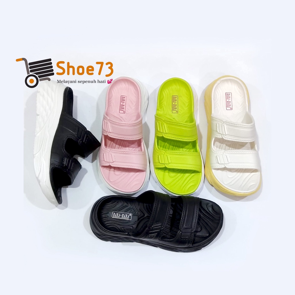 BARA-BARA 8087 - ZHB2 SIZE 37-41 ORIGINAL | Sandal Selop Jelly Tinggi Wanita | Sendal Kokop Cewek Impor