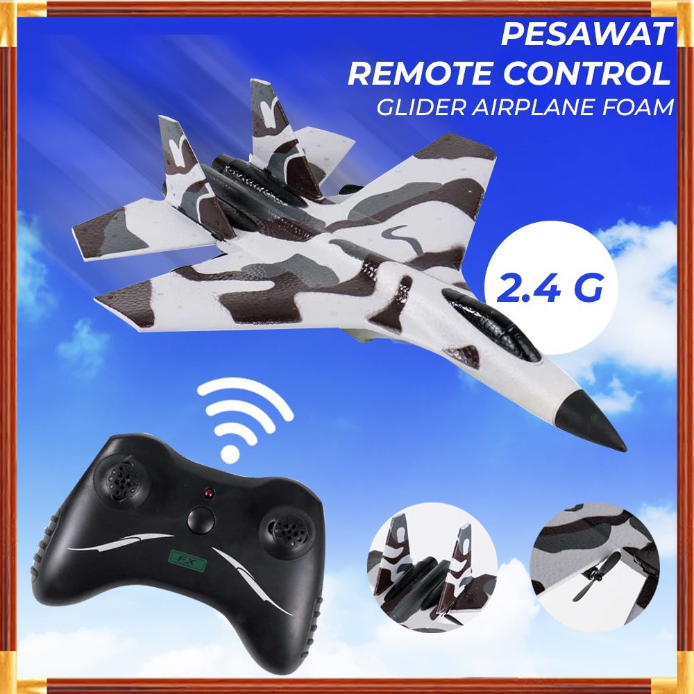 MURAH FEI XIONG Pesawat Remote Control Glider Airplane Foam 2.4G RC - FX-820 - Gray MURAH