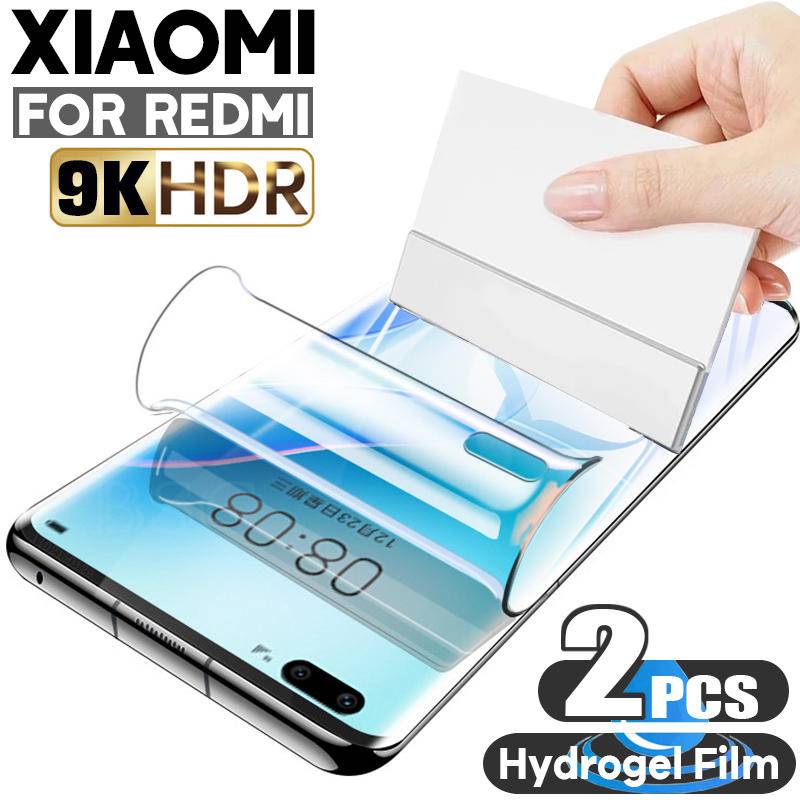 2pcs Hydrogel Film Di Pelindung Layar Untuk Xiaomi Redmi 11 10 9 4 Prime Power 12C 10A 10C 10x9a 9i Sport Screen Protector Untuk Redmi 9C NFC 8A Pro Dual6 6A 5plus 4A