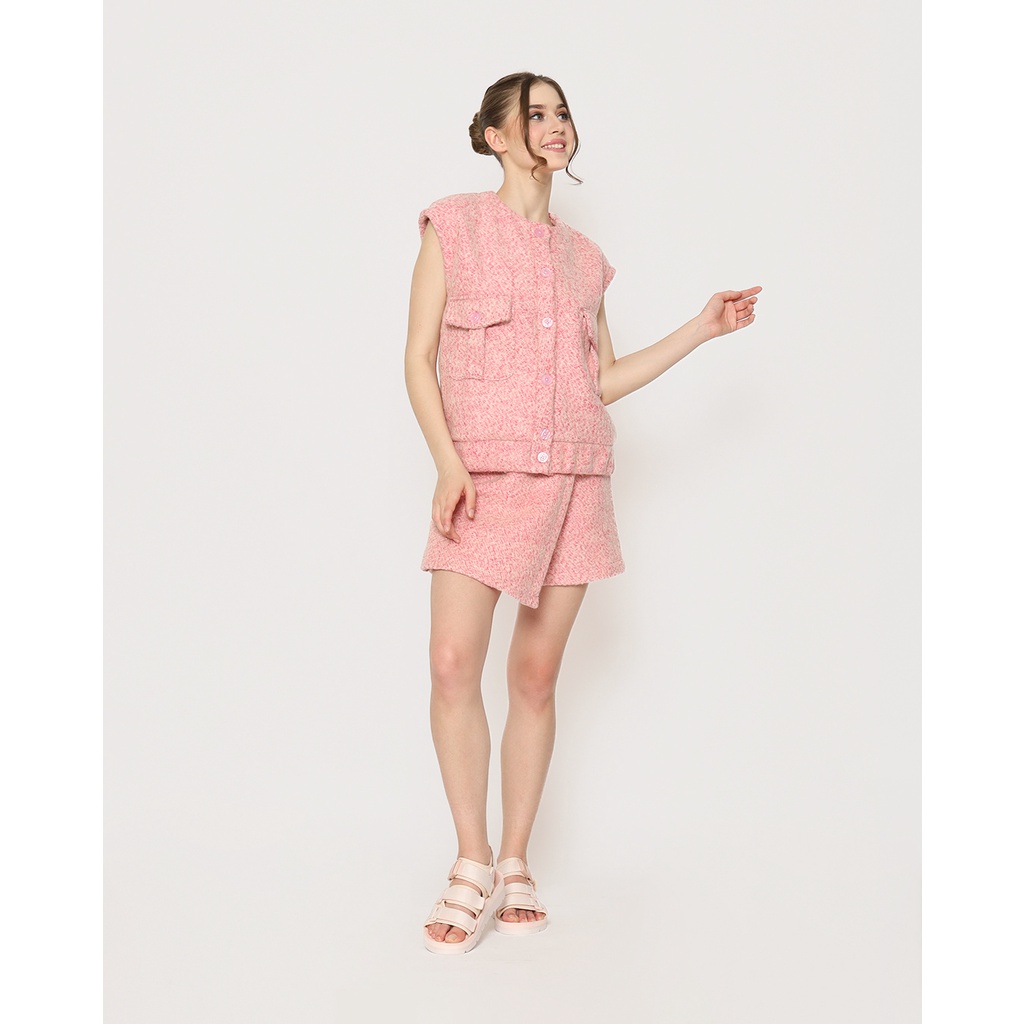 Khakikakiku Douce Vest Pinky