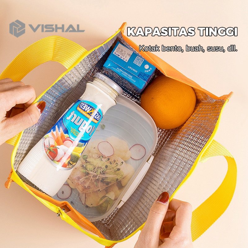 VISHAL Lunch bag / tas bekal / coolerbag / Tas bekal jinjing / tas bekal portable