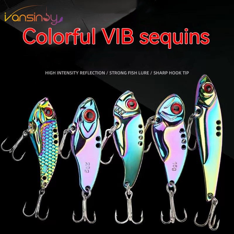 Fishing Jig Spoon Lures Metal VIB Lure Blade Umpan Pancing Sendok Engkol Untuk Trout Bass Salmon Lures Air Tawar Air Asin