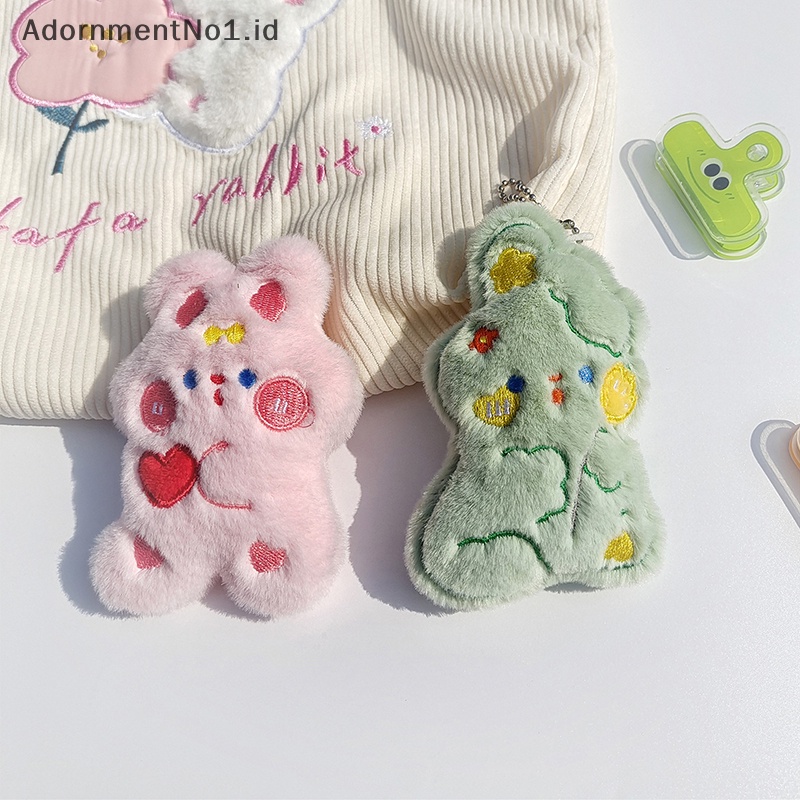 [AdornmentNo1] Lucu Kartun Mewah Kelinci Liontin Boneka Plush Gadis Tas Gantungan Kunci Ornamen Tas Dekorasi Keychain Ransel Ch Stuff Plush Toy [ID]