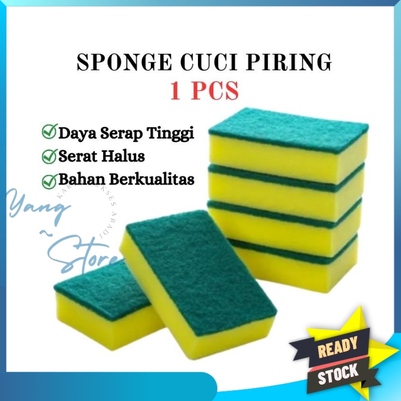 YGS B110
- BUSA CUCI PIRING PER PCS BAGUS TERMURAH / sponge cuci piring / perpak