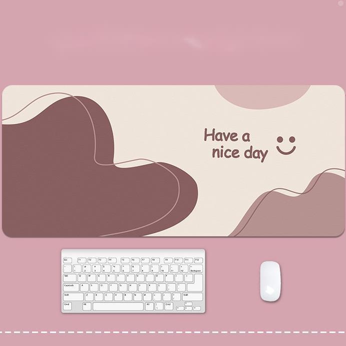 Alas Meja Kulit Anti Air Mouse Pad Besar Aksesoris Komputer