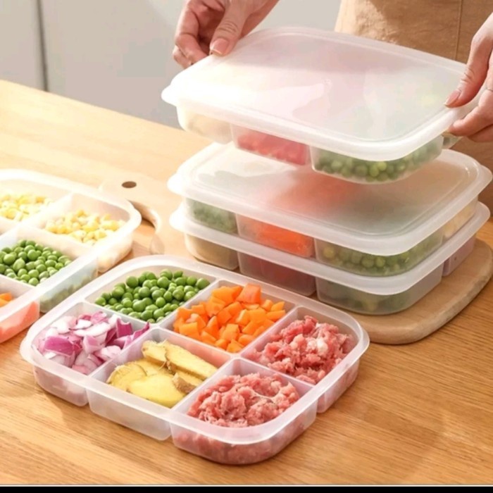 Food Storage 4 Sekat Tempat Penyimpanan Kotak Makanan/Lunchbox Bekal