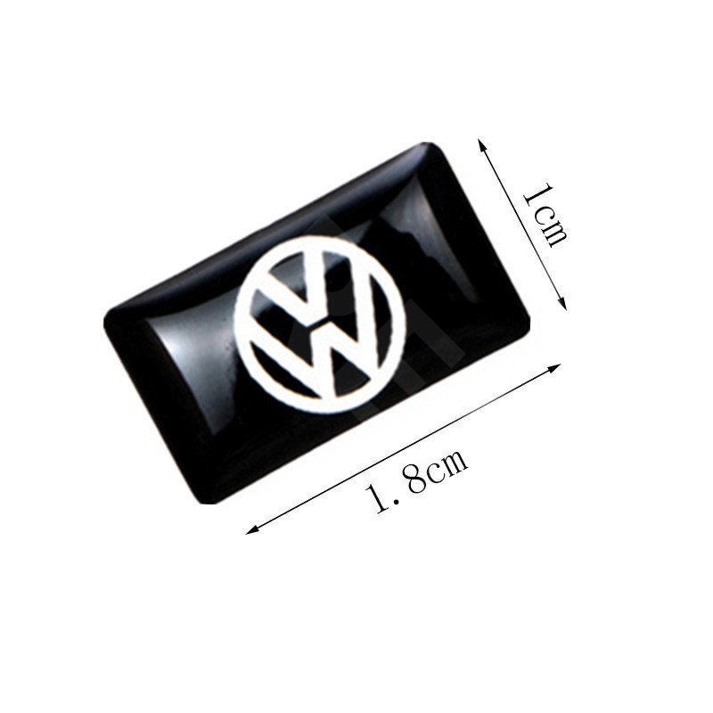 10pcs 3D Stiker Mobil Setir Pintu Jendela Saklar Tombol Lencana Dekorasi Aksesoris Mobil Untuk Volkswagen VW Polo Volkswagen Golf mk3 mk6 mk7 Scirocco Kumbang Passat B5 B6 B7 C