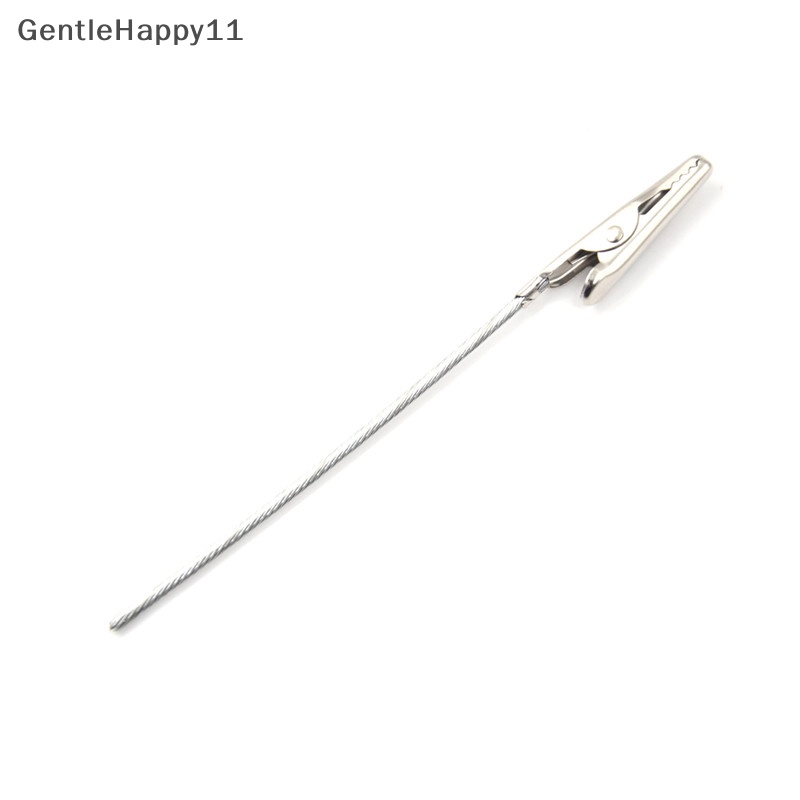 Gentlehappy 10pcs Non-Isolasi Test Elektrik Crocodile Metal Alligator Clips Panjang 10cm id