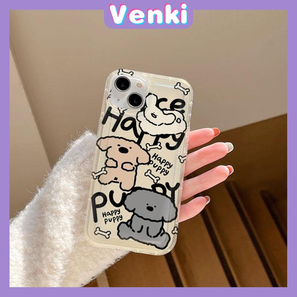 VENKI - For iPhone 11 Case Clear Phone Case TPU Soft Case Airbag Shockproof Protection Camera Cute Multi Shape Dog Compatible with iPhone 14 13 Pro Max iPhone 12 Pro Max XR XS 7 8