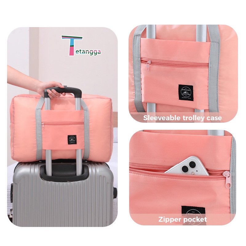 Korea easy travel bag foldable / Tas travel hand carry Murah Tas travel besar lipat hand carry anti air Travel fold bag waterproof organizer VS-137