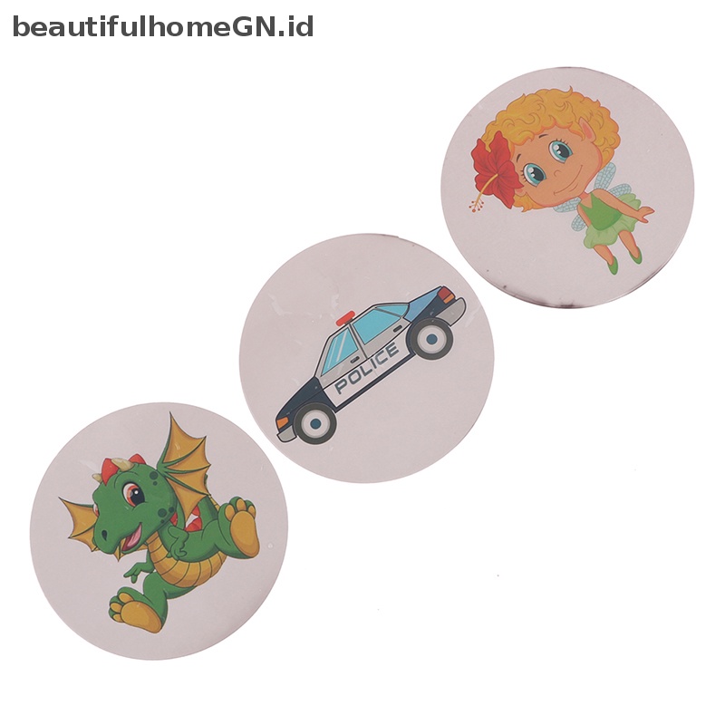 {Cantik} 1set Stiker Berubah Warna Thermochromic Toilet Sticker Urinal Training Stiker~