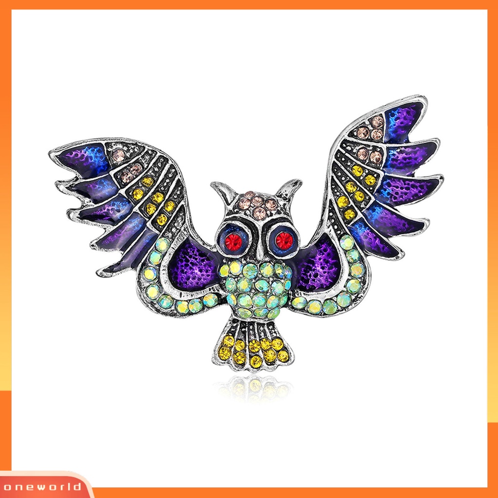 [ONE] Bros Baju Pin Brooch Wanita Burung Hantu Patten Gaya Elegan Unik Untuk Pesta