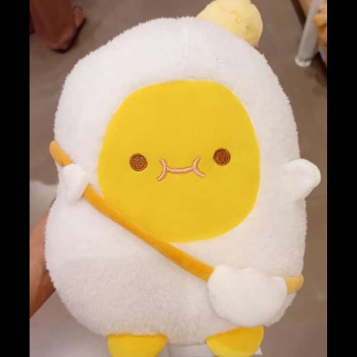 Miniso Standing Plush Toy (Yolk) Boneka Kuning Telur