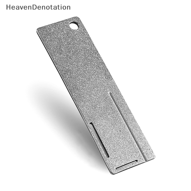 [HeavenDenotation] Alat Pengasah Kail Pancing Batu Berlian Portabel Kail Ikan Tajam Alat Batu Asahan Gantungan Kunci Untuk Aksesoris Memancing Outdoor HDV