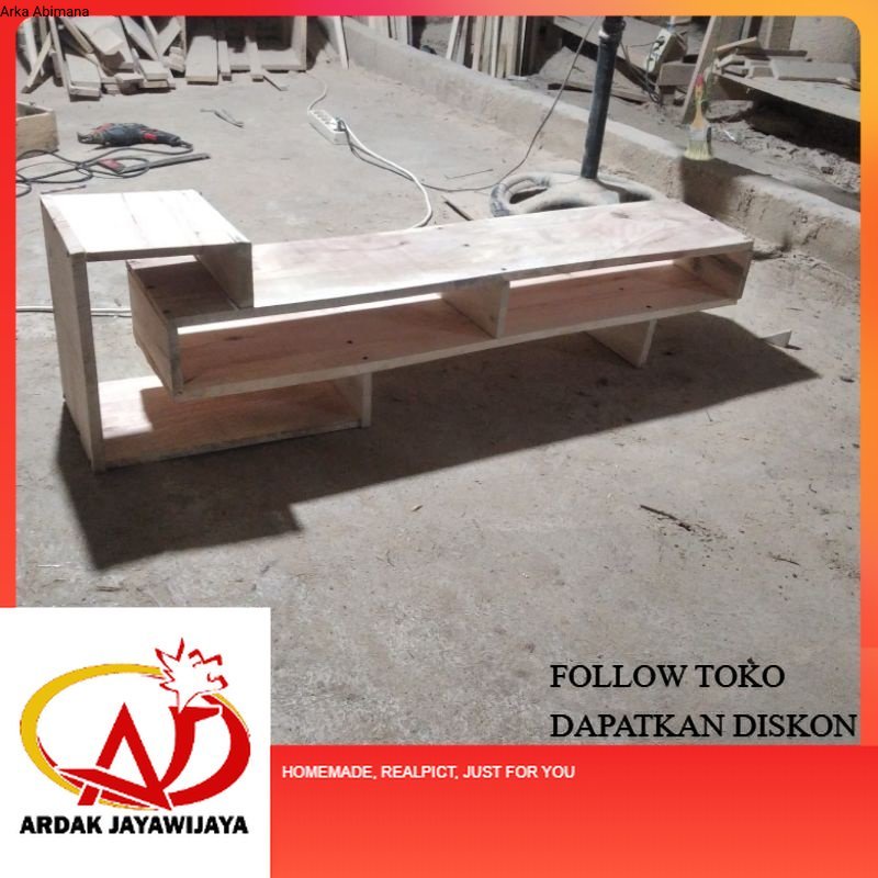 MEJA TV KAYU 110X25X40