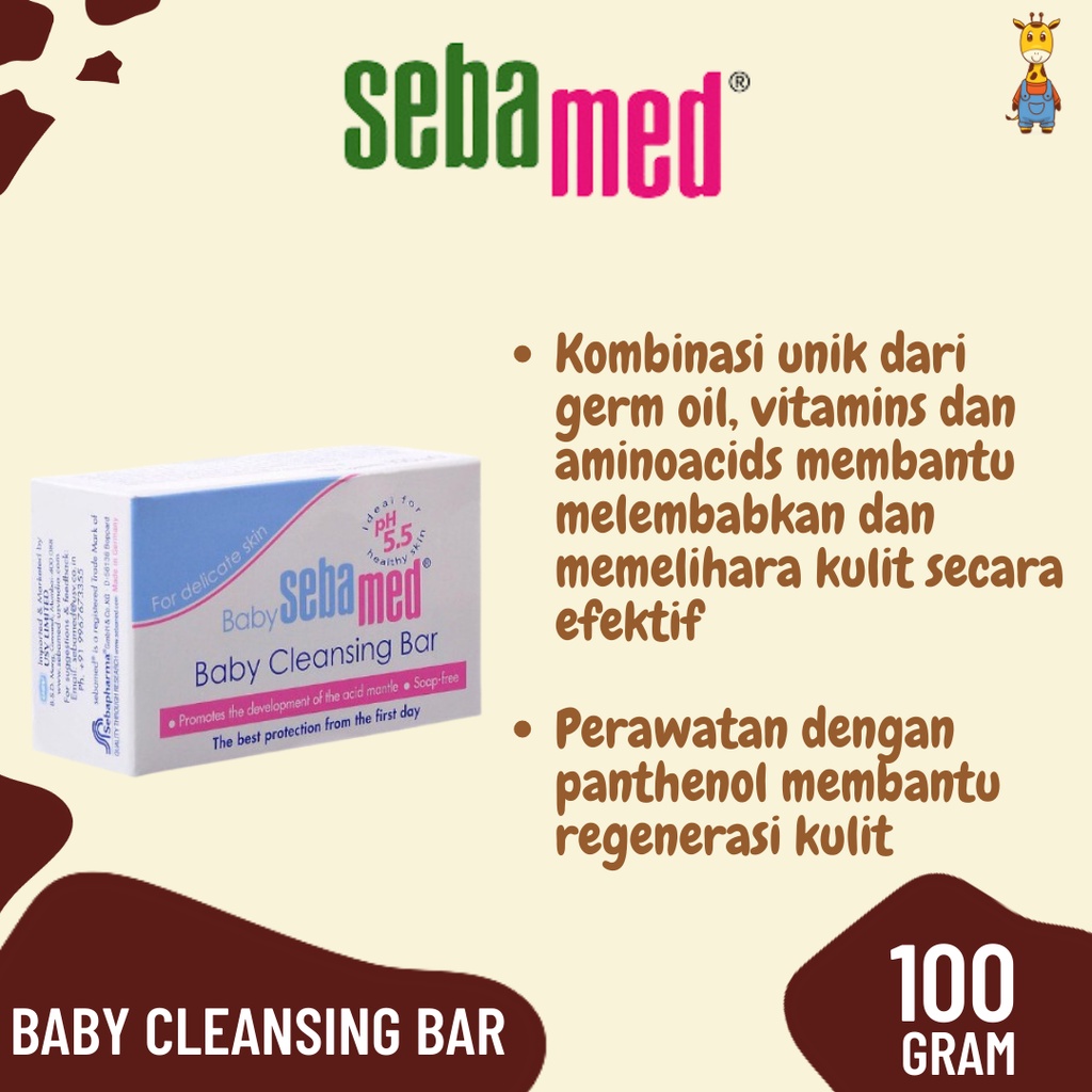 SEBAMED BABY Cleansing Bar 100gr - Sabun Mandi Bayi