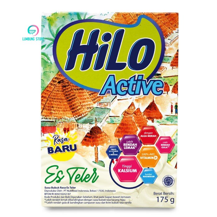 

HiLo Active Es Teler 175gr Susu Tinggi Kalsium
