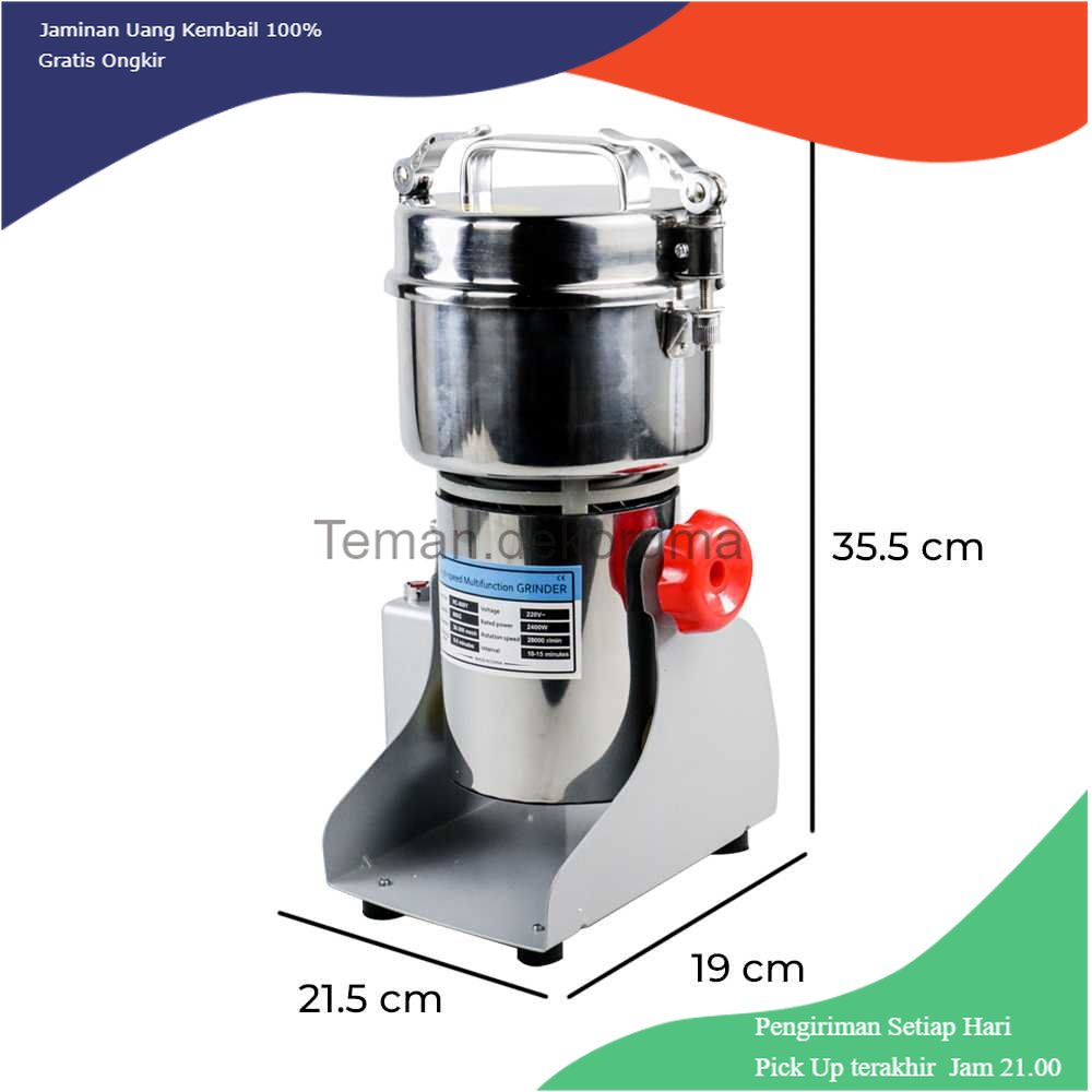 TD - DPR JING GONG YI Penggiling Bumbu Kering Electric Spices Grinder 800 Gram - HC-800Y