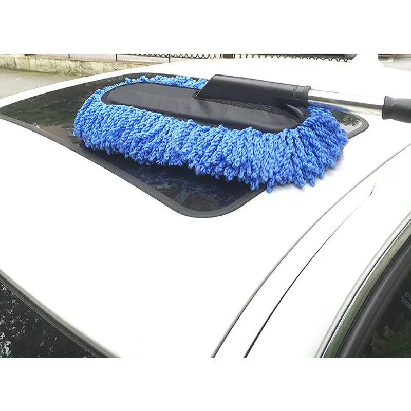 Microfiber Car Brush Kemoceng Pembersih Cuci Mobil Debu Telescopic