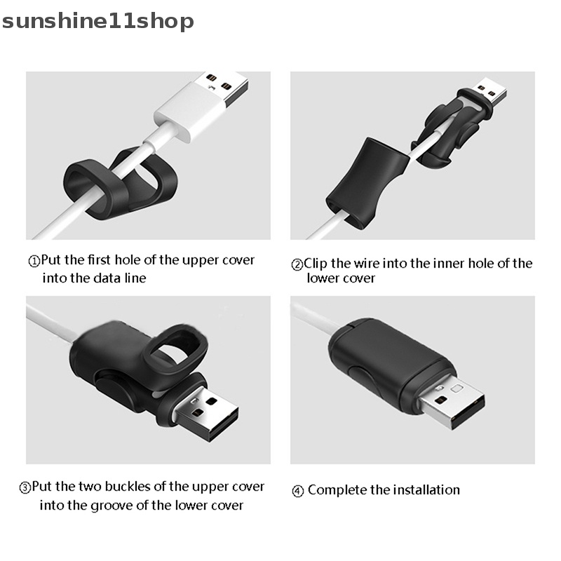 Sho New Type C Cable Protector Kabel Usb Line forAndroid Pelindung Kabel Charger N