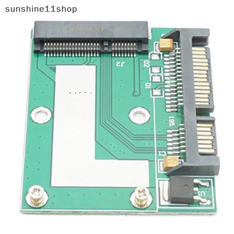 Sho MSATA Ssd To 2.5 ''SATA 6.0gps Adapter Converter Kartu Modul Papan Mini Pcie Ssd N