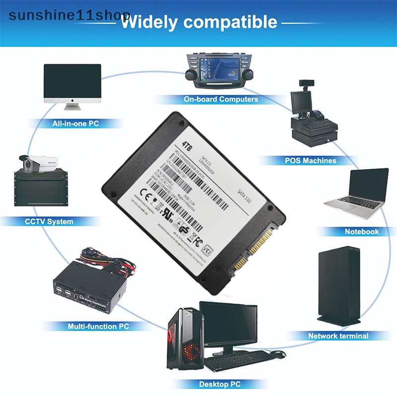 Sho Hardis Solid State Drive Kecepatan Tinggi SSD 2.5 Inch SATA3 4TB Notebook Desktop Hardisk N