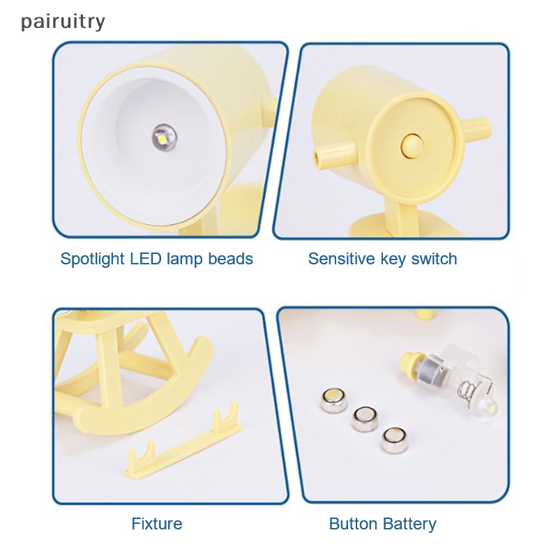 Prt Lampu Tidur LED Mini Desk Lamp Cute Lampu Suasana Meja Kamar Anak Decor Light PRT