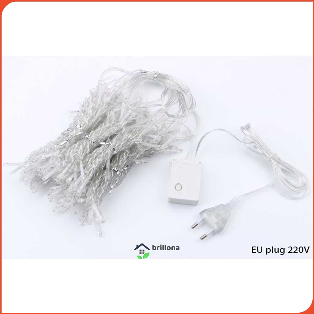 TaffLED Lampu Hias Gorden String Lights Wedding Decoration 3x3 Meter - 300L