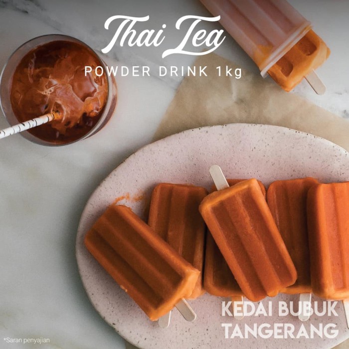 

Terjangkau~Bongkar Gudang Bubuk Minuman Rasa Thai Tea bubble drink Powder drink 1kg Javaland