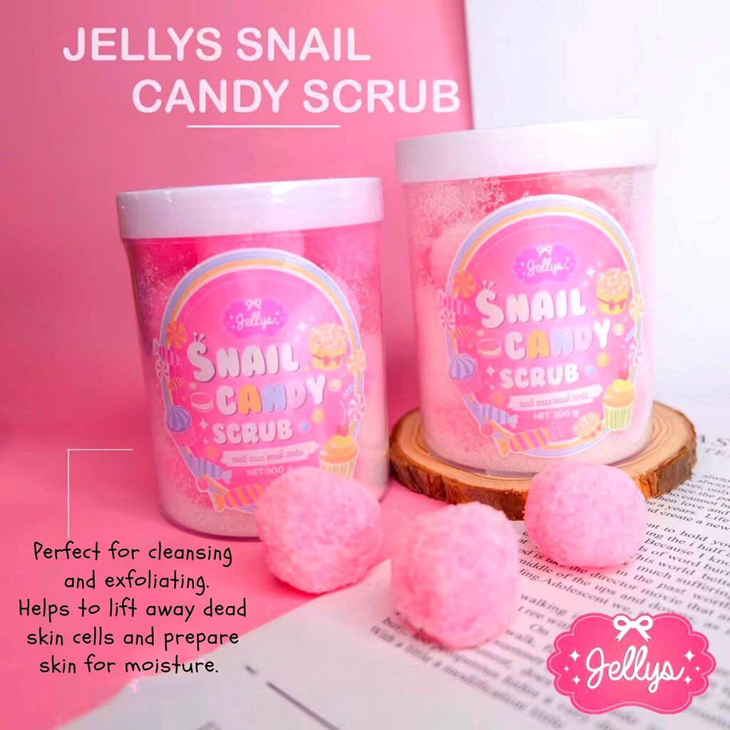 (READY &amp; ORI) Jellys Snail Candy Scrub Orignal Thailand
