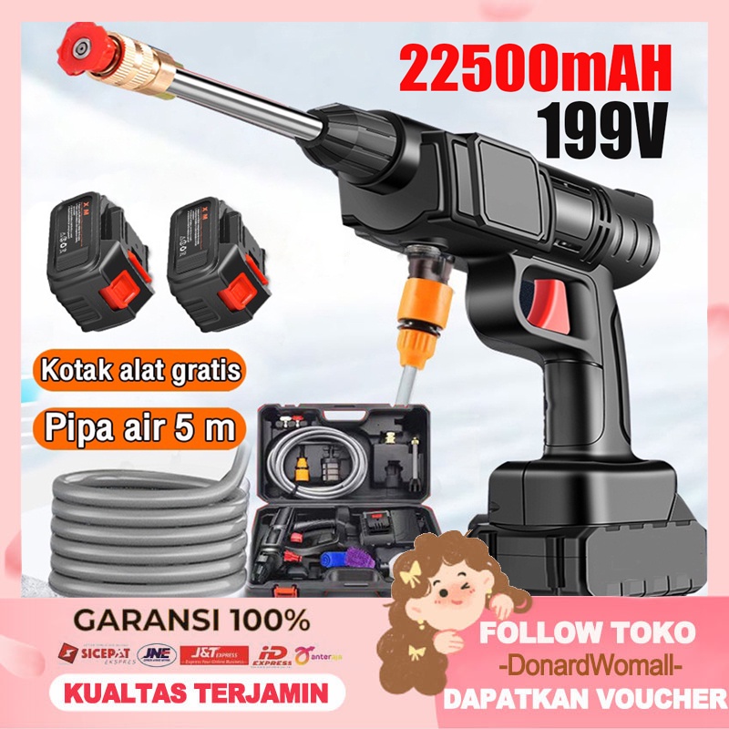 Reaim 600W  Alat Cuci Mobil Cuci Staem Ac Mobil Screen Sablon Berkualitas Pompa Mesin Steam Power Spayer Alat Portable Nirkabel