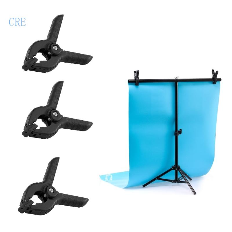 Cre Heavy Duty Spring Clamp Clip4 5inch Untuk Backdrop Foto Studio Kertas Muslin Background-6 Pack Hitam