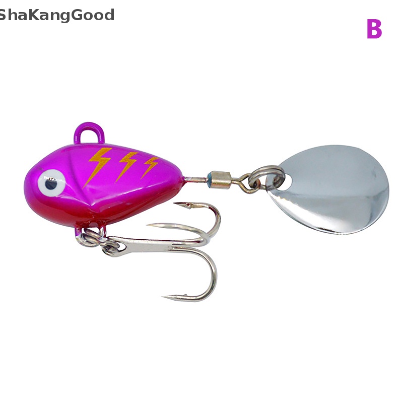 Skid 10g Spinning Tail-spinner Swim Fishing Lures Metal Umpan Buatan Aksesoris Pancing Ikan Gurame SKK