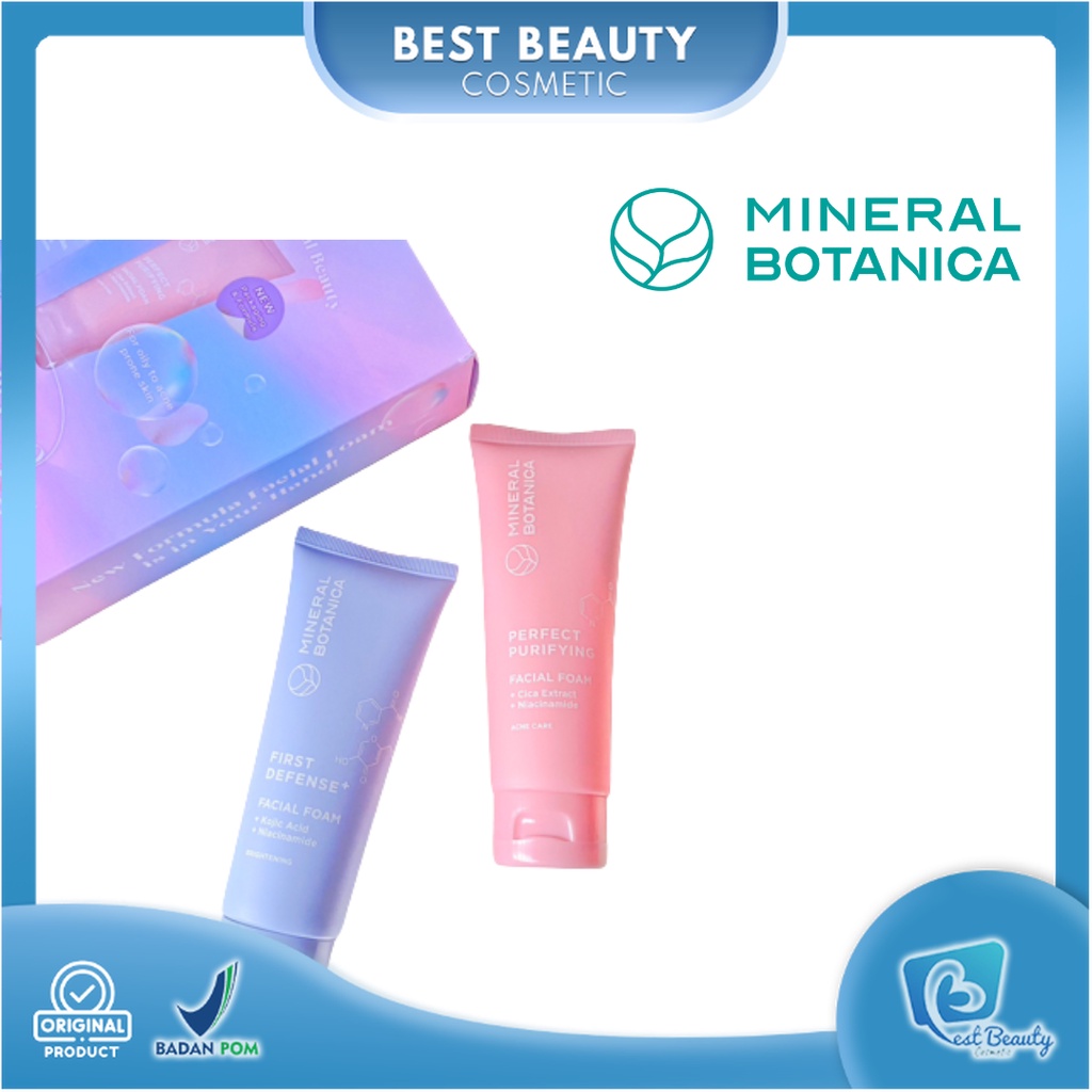 ★ BB ★ Mineral Botanica Facial Foam Series 100g | Perfect Purifying Facial Foam | First Defense Facial Foam