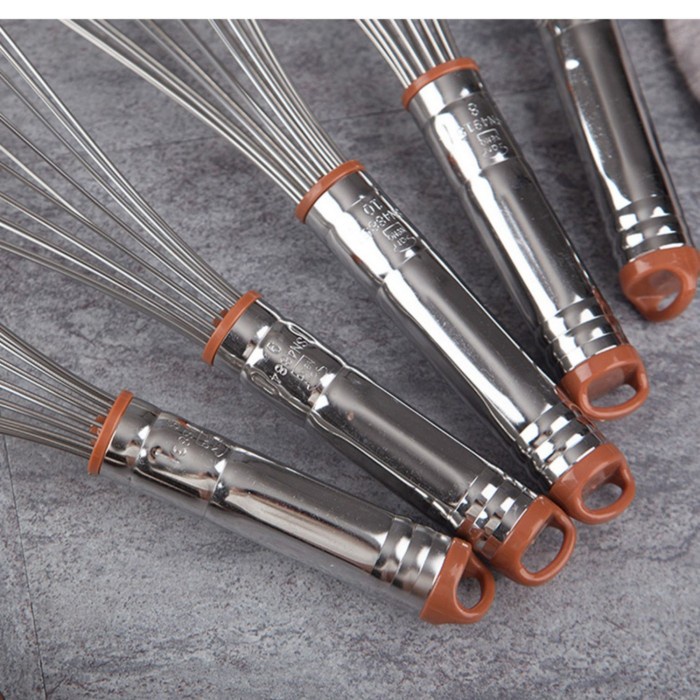 Sanneng Whisks stainless Steel Handle (Electrolysis) SN4885 SN4887/pengocok adonan kue