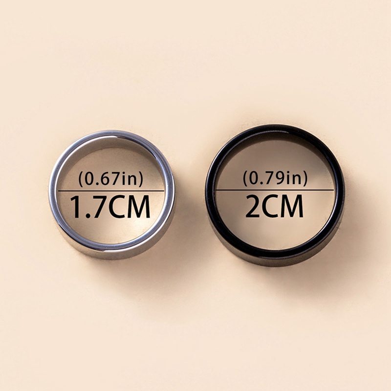 2pcs/set Cincin Stainless Steel Gothic Hip Hop Cross Fashion Pasangan Cincin Untuk Wanita Perhiasan Pernikahan Punk Yang Sesuai Dengan Hadiah
