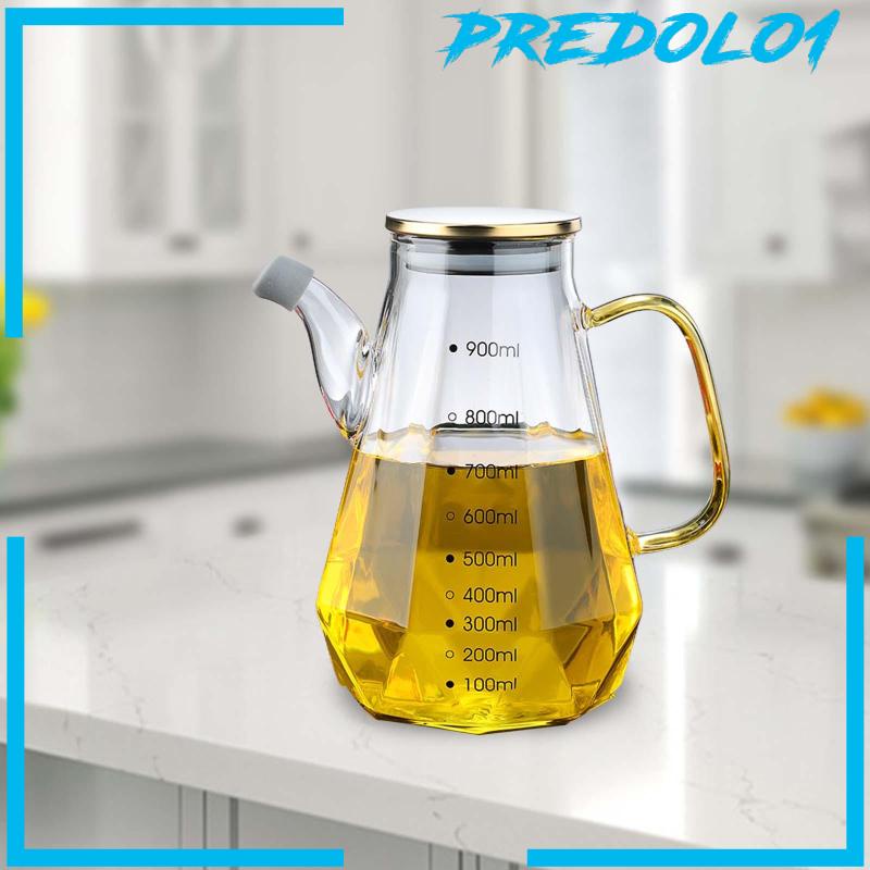 [Predolo1] Botol Minyak Goreng Besar Kaca Oil and Dispenser with Handle and Lid