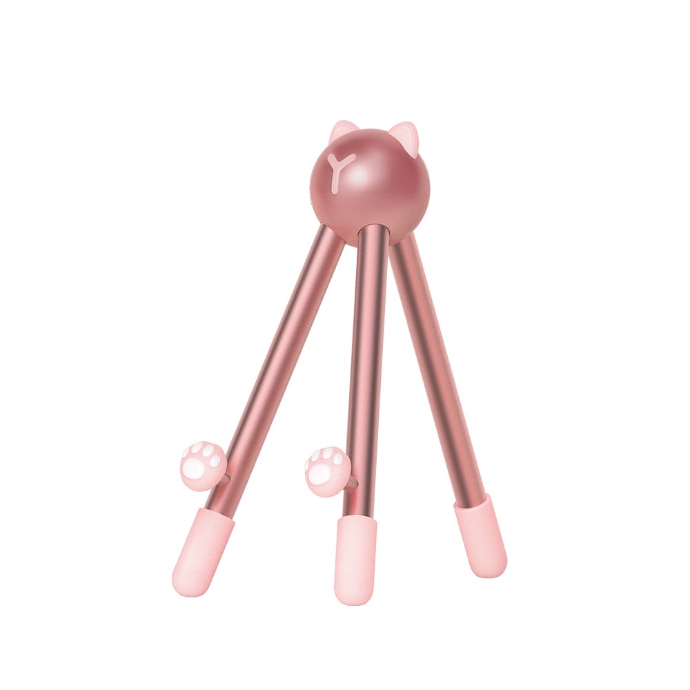 Kaki Kucing Mini Rotatable Stand Tripod Mount+Phone Holder Untuk iPhone Untuk Semua Ponsel Holder Ponsel Universal